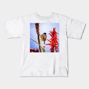 Orange Breasted Sunbird Kids T-Shirt